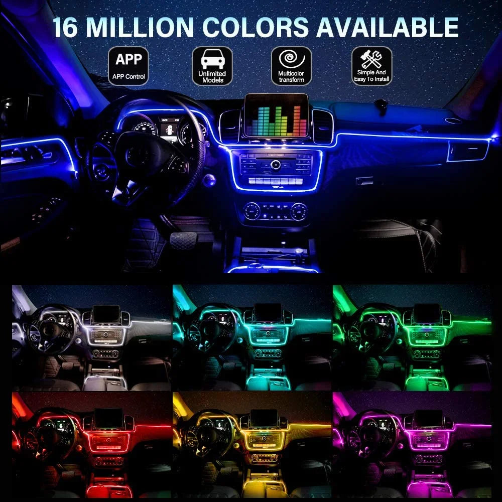 LED Car Interior Atmosphere Lights