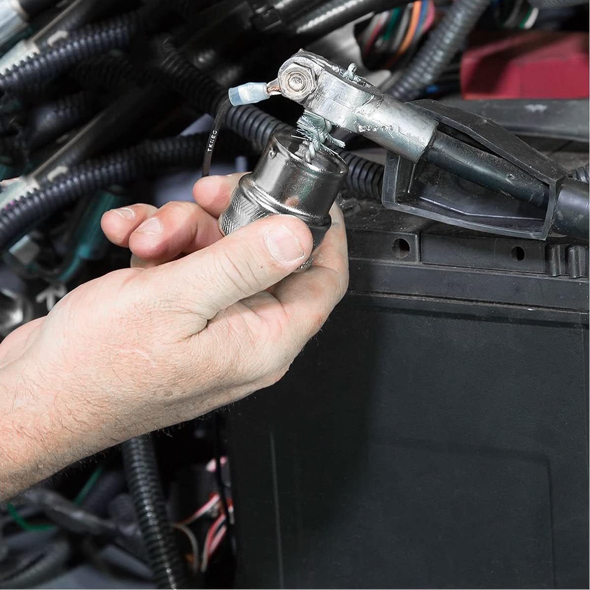 Car Battery Terminal 2 Pcs 4 Way