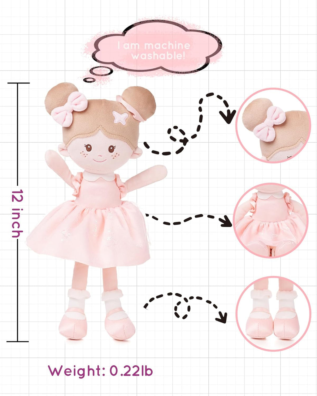 Soft Baby Doll Toys (12'')