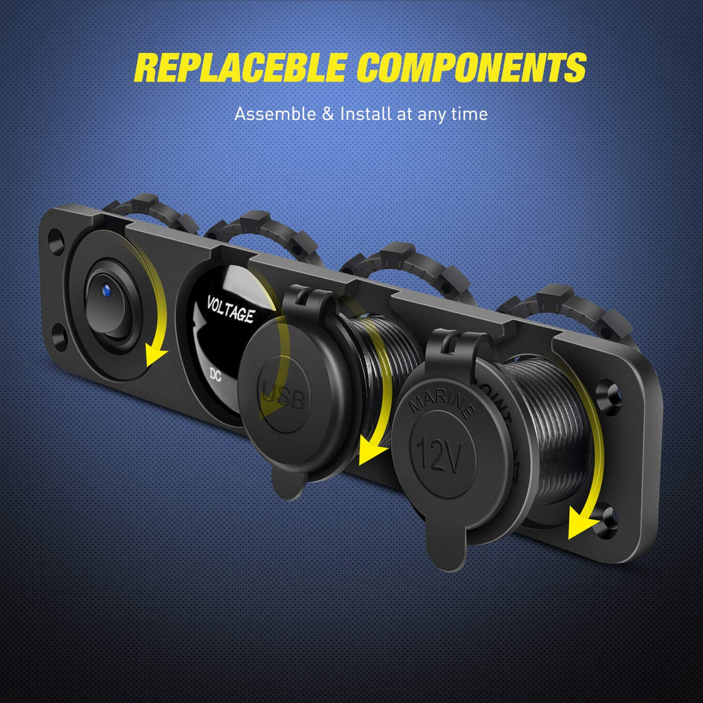Nilight 4 in 1 ON/OFF Socket Panel