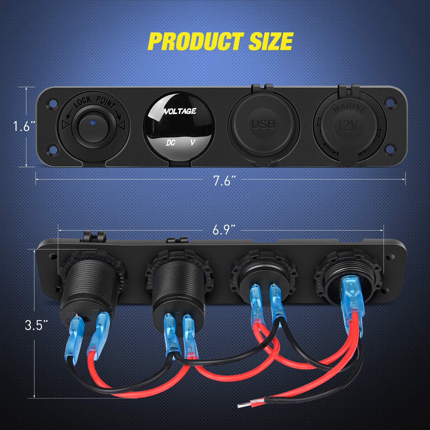 Nilight 4 in 1 ON/OFF Socket Panel
