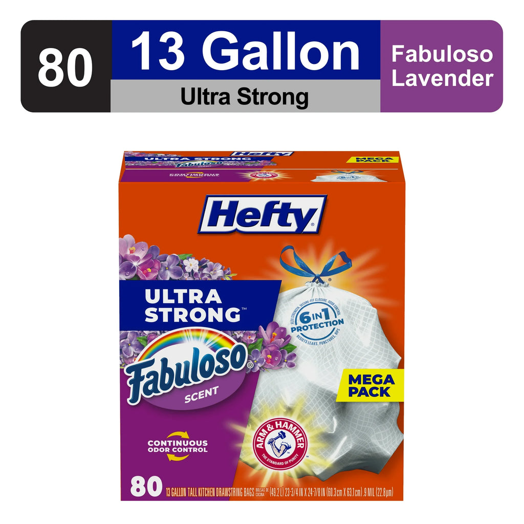 Hefty Ultra Strong 13 gallon 80 Bags