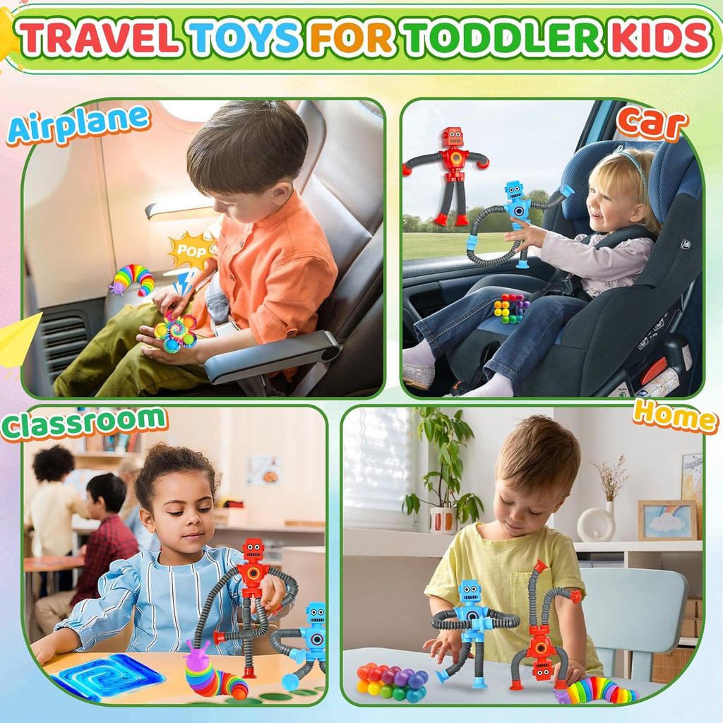Christmas Stuffer for Toddler Kids  Toys for Autistic Children Set, Autism Fidget Toys Pack Calm Down Travel Essential Toys for Age 1 2 3 4 5 Years ADHD Stress Anxiety Boys Girls