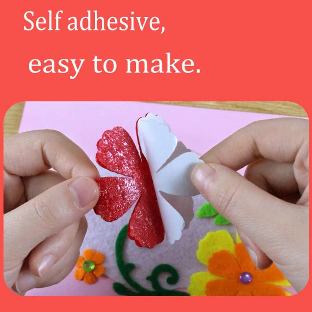 Card Making Kits DIY Handmade Greeting Card Kits for Kids, Christmas Card Folded Cards and Matching Envelopes Thank You Card Art Crafts Crafty Set Gifts for Girls & Boys