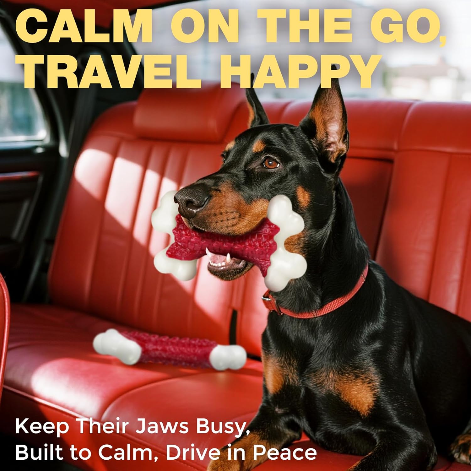 Tough Dog Toys, Toys for Aggressive Chewers Large Breed, Chew Dogs, Bone Toy Nylon Dogs Almost Indestructible