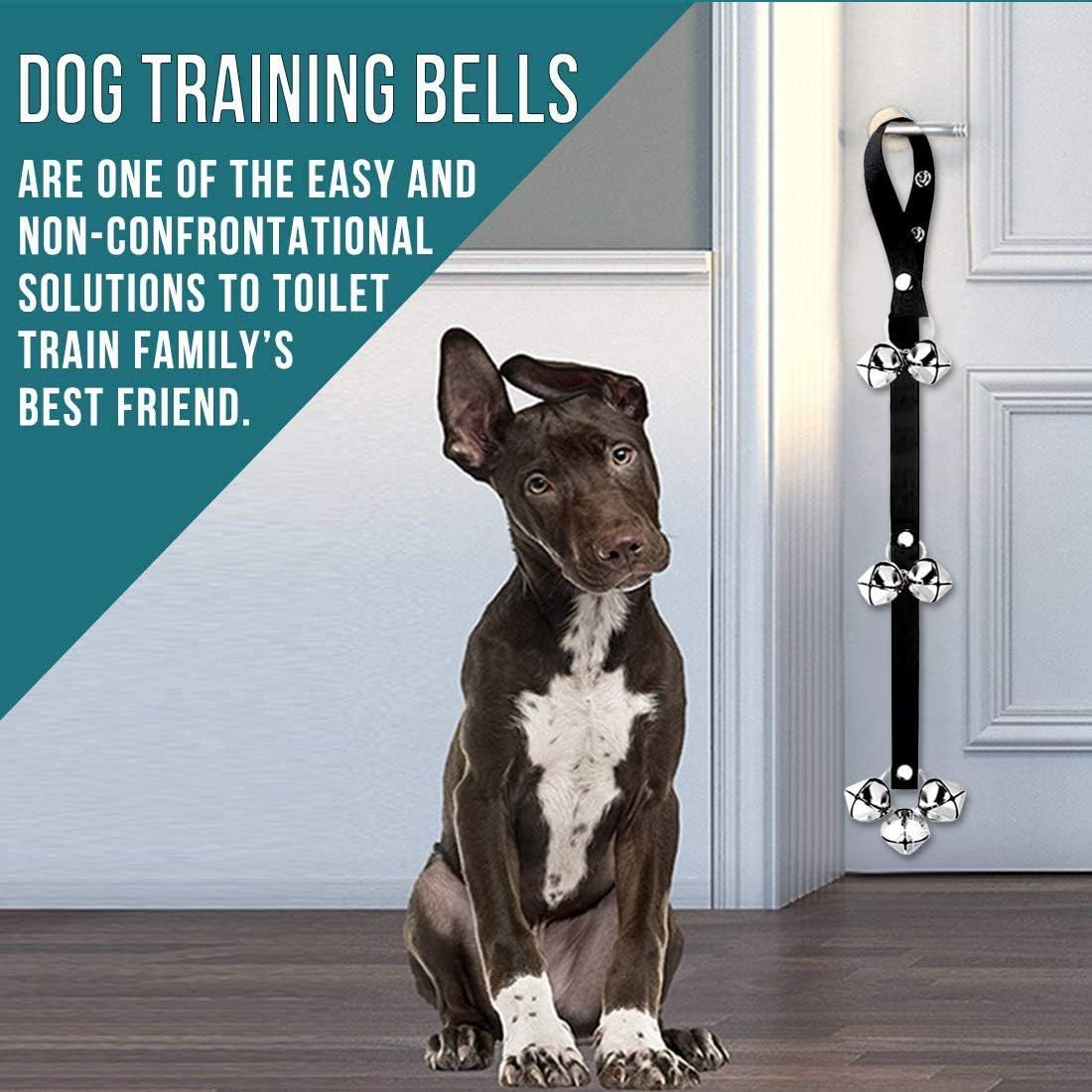 Dog Doorbells Premium Quality Training Potty Great Dog Bells Adjustable Door Bell Dog Bells for Potty Training Your Puppy The Easy Way - 7 Extra Large Loud 1.4 DoorBells