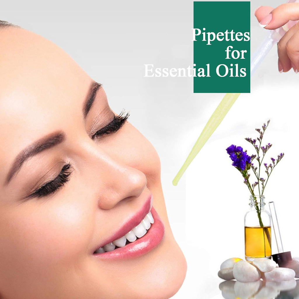 100 PCS 3ML Dropper Pipettes Essential Oil Transfer, Disposable Plastic Eye Dropper for Science Experiments, Crafting, Makeup Tool