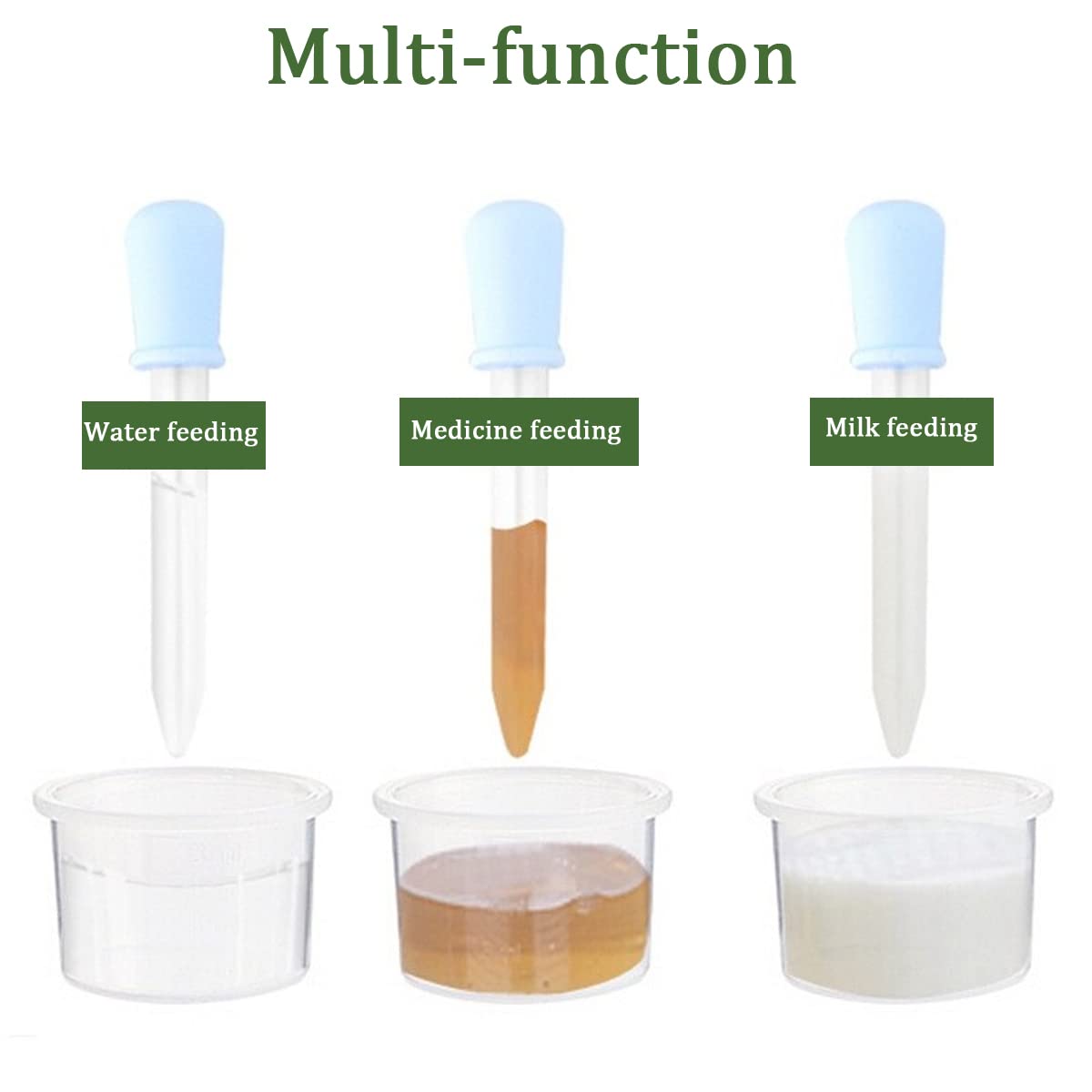 20PCS Liquid Droppers with a Clean Brush, Silicone and Plastic Pipettes Transfer Eyedropper with Bulb Tip for Candy Oil Kitchen Gummy Bear Making