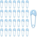 144 Pieces of Plastic Safety Pin Girl Baby Shower Preferred Charm (Blue)