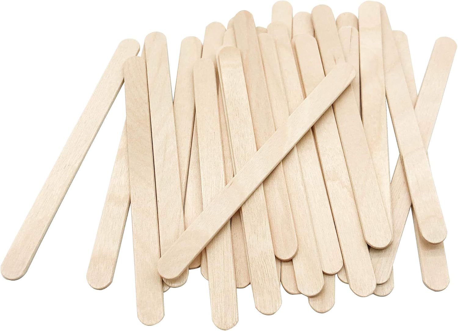 200 Pcs Craft Sticks Ice Cream Sticks Natural Wood Popsicle Craft Sticks 4.5 inch Length Treat Sticks Ice Pop Sticks for DIY Crafts