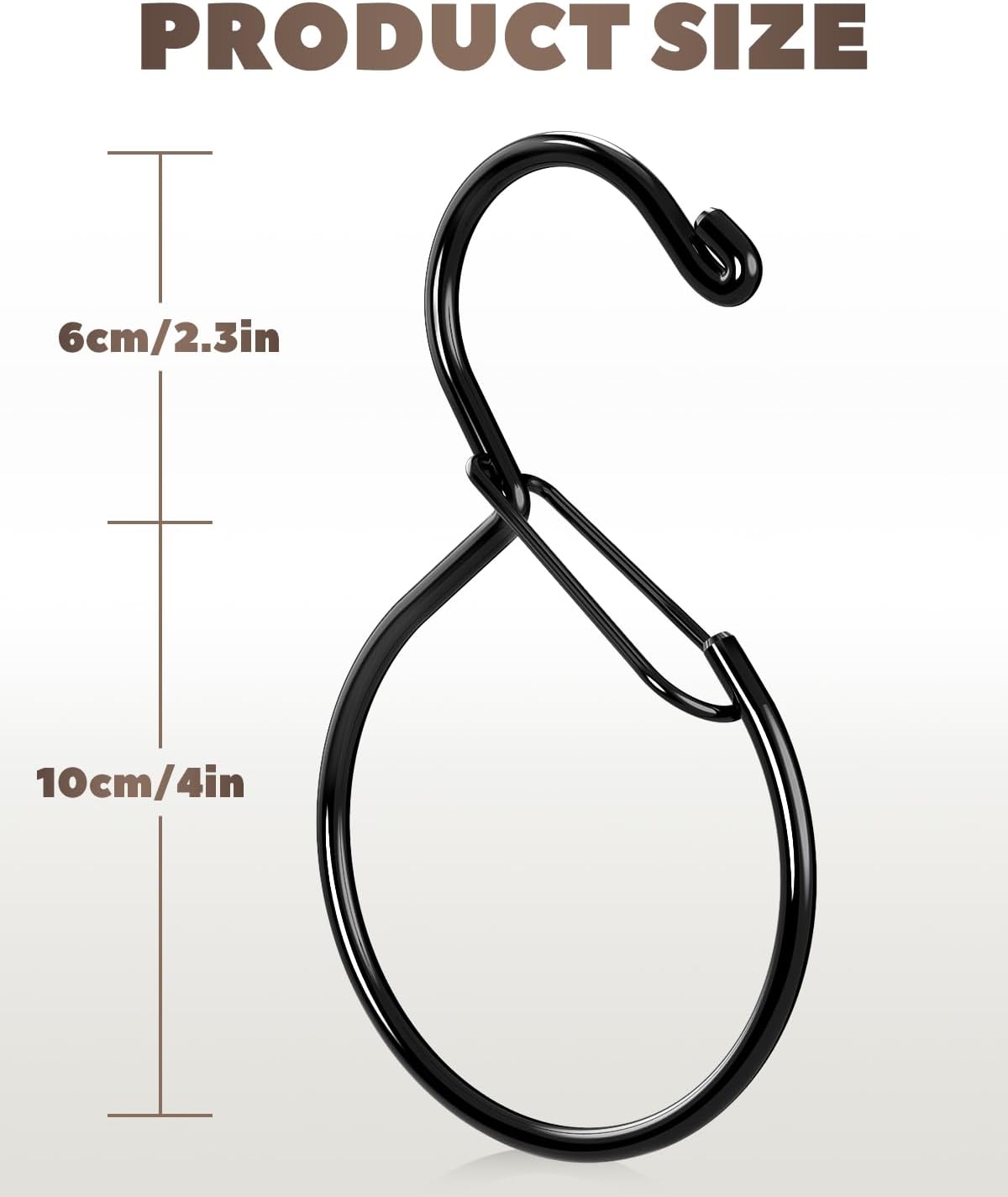 2 Pack Belt Hanger, Belt Hanger for Closet, Rust-Proof Belt Organizer for Closet, Holds Ties, Scarves, hat, Bags & Accessories, Black