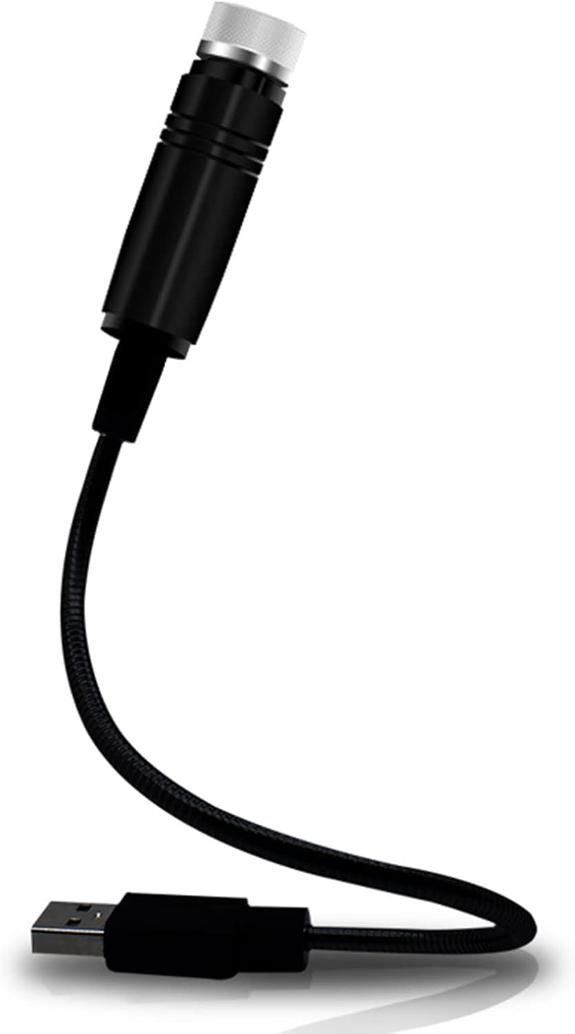 USB Night Light, Star Projector Night Light, Adjustable Romantic red Interior Car Lights, Bending Freely Portable Auto Roof Lights Decoration for Car, Ceiling, Bedroom, Party